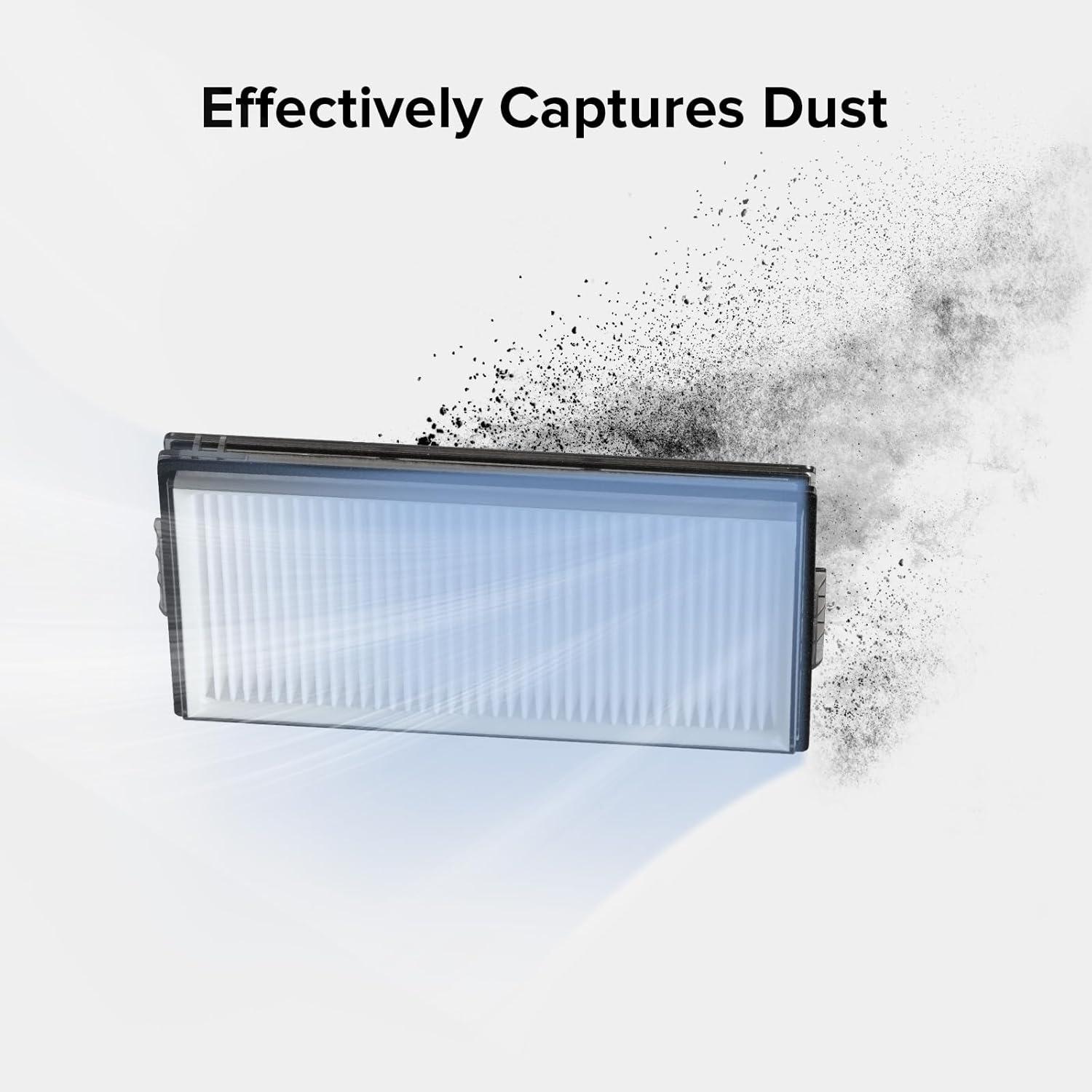 imageRoborock 2 Pcs Washable Filter for Saros 10R Saros Z70 Qrevo CurvX Robot Vacuum Cleaner Reusable Replacement Filter for Efficient Cleaning ampamp Longer Lifespan
