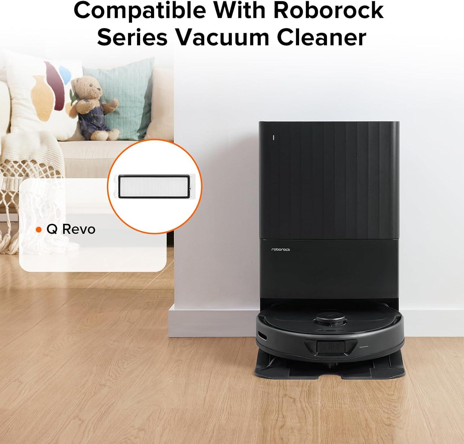 imageRoborock Washable Filter for Roborock S8 Pro Ultra  S8  S8  S7 Max Ultra  S7  S7  S7 MaxV  S7 MaxV Plus  S7MaxV Ultra Robot Vacuum Cleaners 2Pcs WhiteFilterB