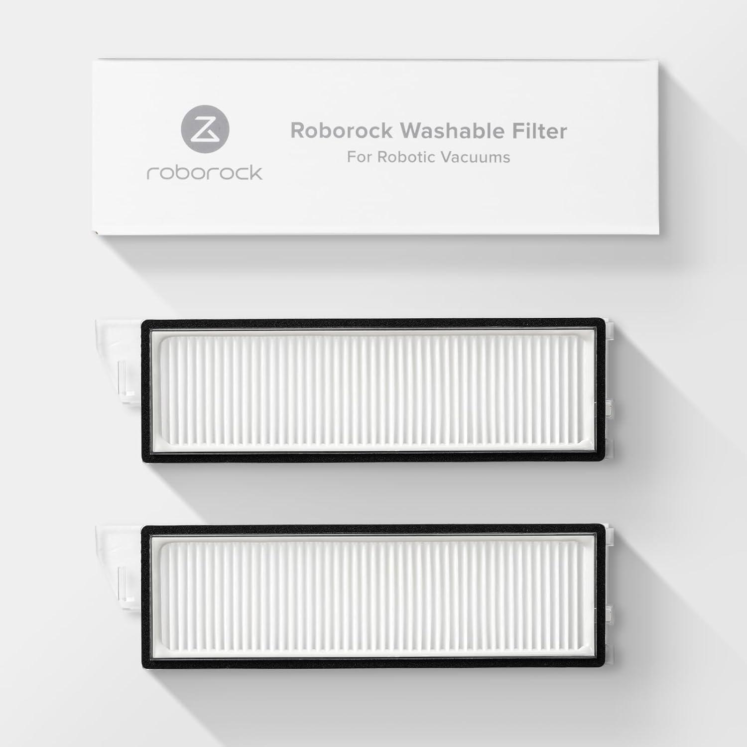 imageRoborock Washable Filter for Roborock S8 Pro Ultra  S8  S8  S7 Max Ultra  S7  S7  S7 MaxV  S7 MaxV Plus  S7MaxV Ultra Robot Vacuum Cleaners 2Pcs WhiteFilterC