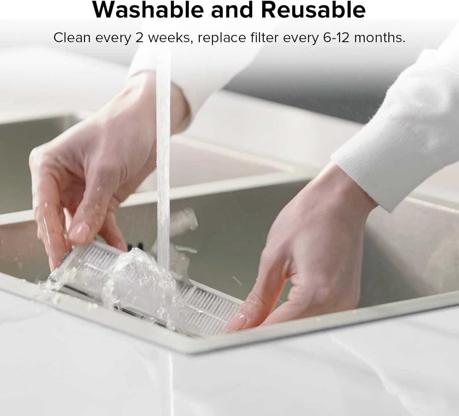 imageRoborock Washable Filter for Roborock S8 Pro Ultra  S8  S8  S7 Max Ultra  S7  S7  S7 MaxV  S7 MaxV Plus  S7MaxV Ultra Robot Vacuum Cleaners 2Pcs WhiteFilterA
