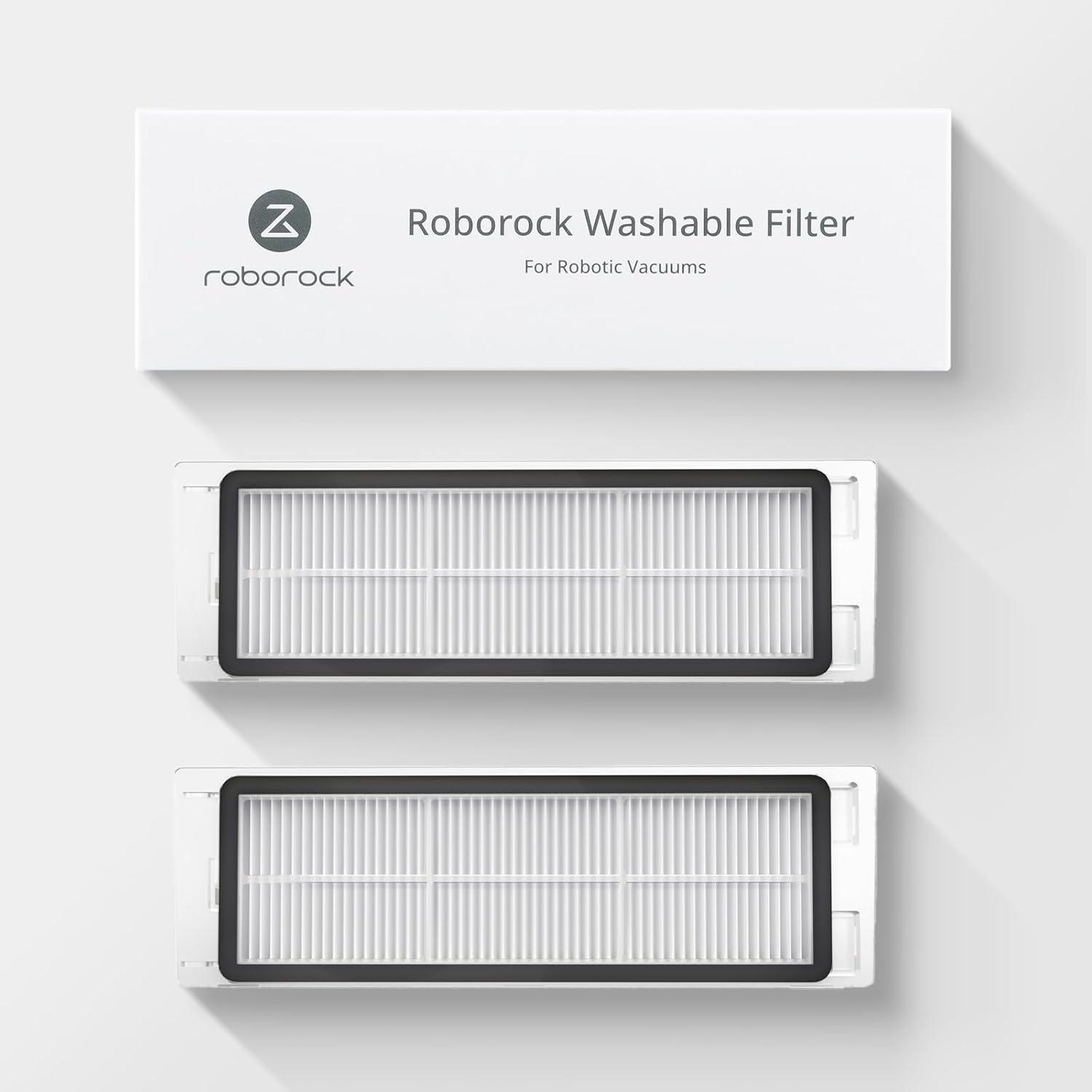 imageRoborock Washable Filter for Roborock S8 Pro Ultra  S8  S8  S7 Max Ultra  S7  S7  S7 MaxV  S7 MaxV Plus  S7MaxV Ultra Robot Vacuum Cleaners 2Pcs WhiteFilterD