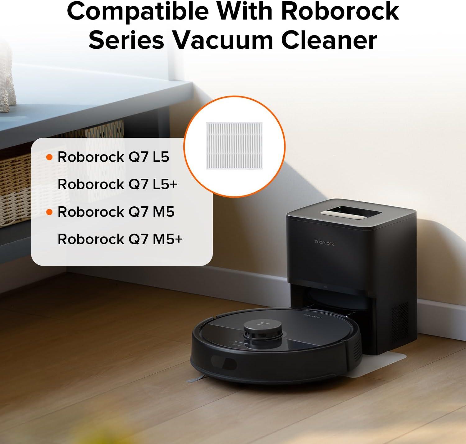 imageroborock Washable Filter for Roborock Q7 M5 Q7 M5 Q7 L5 Q7 L5 Robot Vacuum Cleaners 2Pcs Replacement Washable Filter for Robotic Vacuum