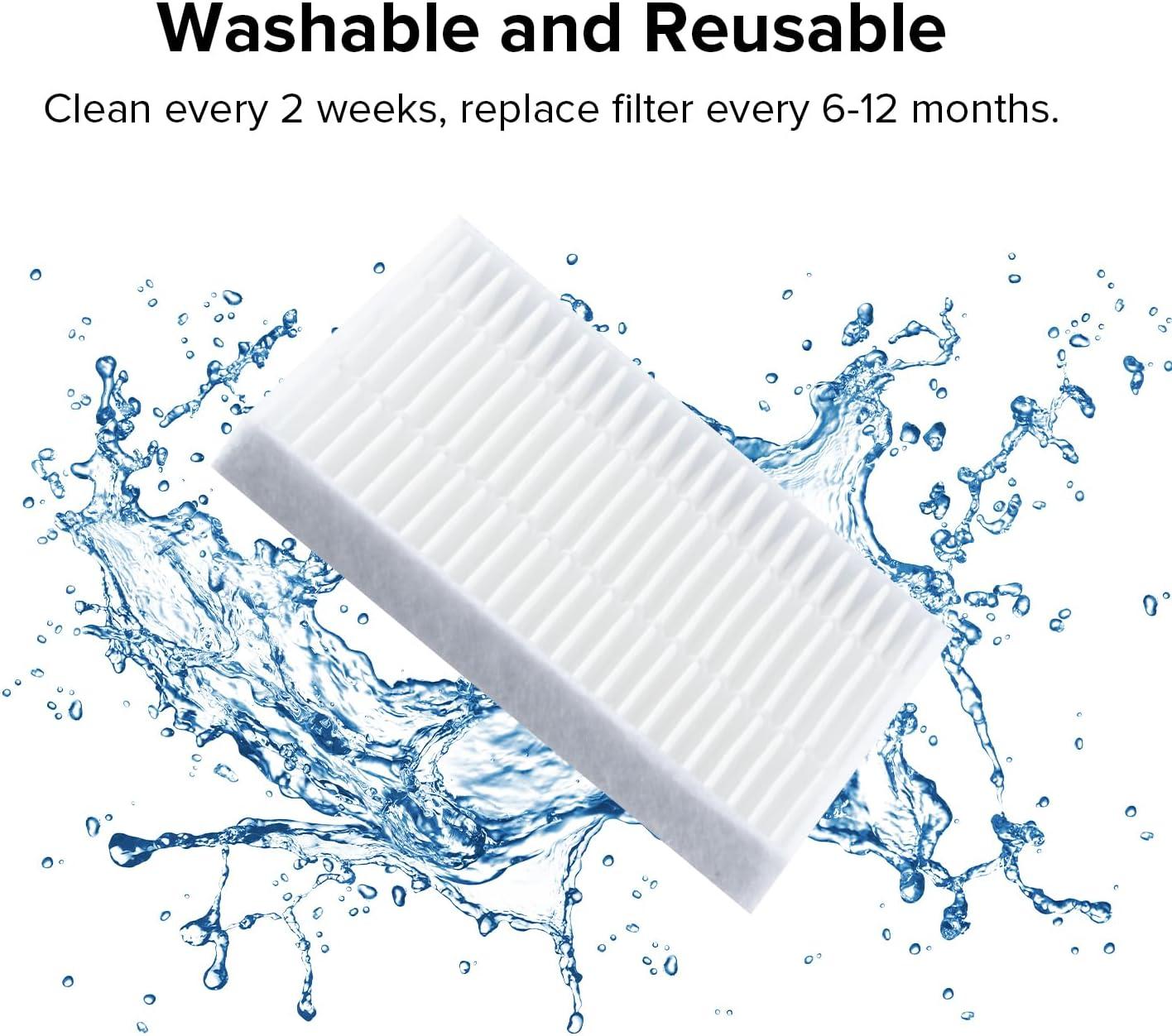 imageroborock Washable Filter for Roborock Q7 M5 Q7 M5 Q7 L5 Q7 L5 Robot Vacuum Cleaners 2Pcs Replacement Washable Filter for Robotic Vacuum