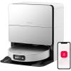 imageroborock Saros 10 Robot Vacuum and Mop 22000Pa Suction AI Obstacle Avoidance 314inch Ultra Thin Intelligent Dirt Detection Zero Tangling Main Brush Hot Water Mop ampamp Dock Self CleaningSaros 10 White