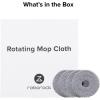 imageroborock 4 Pack Microfiber Mop Cloths for QV 35A and QV 35S Robot Vacuum Cleaner Mop Pad Replacement Accessories