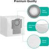 imageroborock 6 Packs Disposable Dust Bags for QRevo series S8MaxVUltra S8MaxUltra QrevoMaxV QrevoPro Qrevo Curv CurvX QrevoCurvS5XQrevoEdgeSaros10seriesQrevo Slim QrevoEdgeS5AQV 35A Robot Vacuum2Dust Bag
