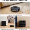 imageroborock S7 Max Ultra Robot Vacuum and Mop Combo Auto Mop DryingWashing SelfEmptying SelfRefilling 5500Pa Suction Reactive Tech Obstacle Avoidance Black RockDock Ultra Series