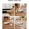 imageroborock S8 Max Ultra Robot Vacuum and Mop Auto Mop WashingampampDrying Dirt Detection SelfEmptying 8000Pa Suction 20mm Mop Lifting Black RenewedWhite