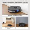 imageroborock S8 Robot Vacuum and Mop Cleaner DuoRoller Brush 6000Pa Suction ReactiveAI 20 Obstacle Avoidance Sonic Mopping Auto Lifting Mop Works with Alexa Perfect for Pet Hair Black Renewed