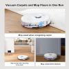 imageroborock S8 Robot Vacuum and Mop Cleaner DuoRoller Brush 6000Pa Suction ReactiveAI 20 Obstacle Avoidance Sonic Mopping Auto Lifting Mop Works with Alexa Perfect for Pet Hair White Renewed