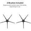 imageroborock Side Brushes Replacement 2 Pieces for S8 Pro Ultra S7 Max Ultra Qrevo Roborock Qrevo Slim Series of S7 MaxVS7Q7MaxQ8 MaxS8Q7Q5S6S5S4E5E4E3E2 Robot Vacuum Cleaner BlackSide Brush  Type E