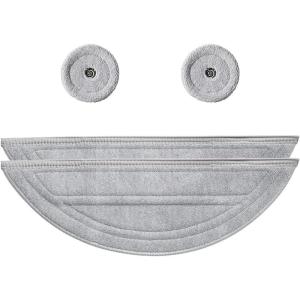 imageroborock 2 Pack Edge Mop Cloths for S8 MaxV Ultra ampamp S8 Max Ultra Series Robot Vacuum Cleaner Edge Mop Replacement AccessoriesMop Cloth2