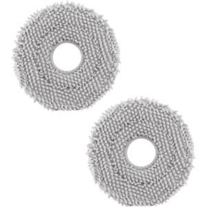 imageroborock 4 Pack Microfiber Mop Cloths for Q Revo Qrevo MaxV Qrevo S Qrevo Pro Qrevo Slim Qrevo S5V Robot Vacuum Cleaner Mop Pad Replacement AccessoriesMop Cloth2