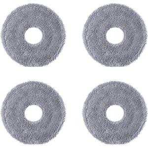 imageroborock 4 Pack Microfiber Mop Cloths for Q Revo Qrevo MaxV Qrevo S Qrevo Pro Qrevo Slim Qrevo S5V Robot Vacuum Cleaner Mop Pad Replacement AccessoriesMop Cloth3