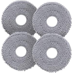 imageroborock 4 Pack Microfiber Mop Cloths for QV 35A and QV 35S Robot Vacuum Cleaner Mop Pad Replacement Accessories