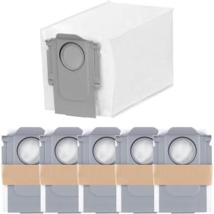 imageroborock 6 Packs Disposable Dust Bags for QRevo series S8MaxVUltra S8MaxUltra QrevoMaxV QrevoPro Qrevo Curv CurvX QrevoCurvS5XQrevoEdgeSaros10seriesQrevo Slim QrevoEdgeS5AQV 35A Robot Vacuum1Dust Bag