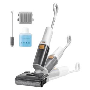 imageroborock F25 ALT Vacuum Mop Wet Dry Vacuum Cleaner Cordless Hard Floor Cleaner Machine with AI Assistant Wheels 180 LieFlat 194F Hot Air Flash Drying ampamp Self Cleaning Electric MopF25 Gt
