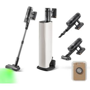 imageroborock H60 Hub Pro Cordless Stick Vacuum Cleaner with AutoEmpty Dock 170AW Suction for Carpets and Hard Floors Vacuum Cleaner with 80Min Runtime AntiTangle Brush 140 Green LED Dust DetectionH60 Hub Ultra