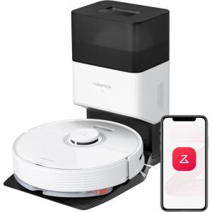 imageroborock Q7 Max Robot Vacuum and Mop with AutoEmpty Dock Pure HandsFree Cleaning for up to 7 Weeks APPControlled Mopping 4200Pa Suction NoMopampampNoGo Zones 180mins RuntimeRenewedWhite