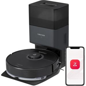 imageroborock Q7 Max Robot Vacuum and Mop with AutoEmpty Dock Pure HandsFree Cleaning for up to 7 Weeks APPControlled Mopping 4200Pa Suction NoMopampampNoGo Zones 180mins RuntimeRenewedBlack