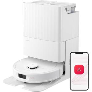 imageroborock QV 35S Robot Vacuum and Mop Allinone Vacuum Cleaner 10000Pa Powerful Suction Self Emptying ampamp Refilling Self Mop Washing ampamp Air Drying AntiTangle Brushes for Home Pet Hairs BlackQrevo Plus White