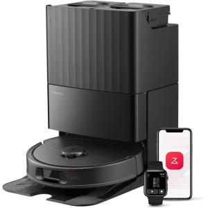imageroborock QV 35S Robot Vacuum and Mop Allinone Vacuum Cleaner 10000Pa Powerful Suction Self Emptying ampamp Refilling Self Mop Washing ampamp Air Drying AntiTangle Brushes for Home Pet Hairs BlackQV 35S