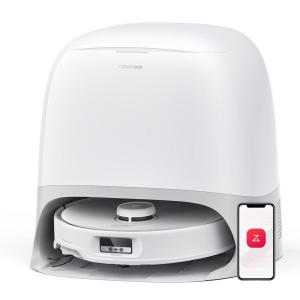 imageroborock Qrevo Curv Robot Vacuum and Mop 18500Pa Suction ZeroTangling AdaptiLift Chassis FlexiArm Technology Hot Water Mop Washing ampamp Dock Self Cleaning Al Obstacle RecognitionRoborock Qrevo Curv
