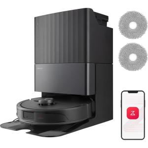imageroborock Qrevo Edge Robot Vacuum and Mop 18500Pa Suction ZeroTangling AdaptiLift Chassis Al Obstacle Recognition Hot Water Mop Washing ampamp Dock Self Cleaning Corner to Edge Deep CleaningQrevoMaster