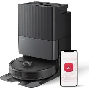 imageroborock Qrevo Edge Robot Vacuum and Mop 18500Pa Suction ZeroTangling AdaptiLift Chassis Al Obstacle Recognition Hot Water Mop Washing ampamp Dock Self Cleaning Corner to Edge Deep CleaningQrevoMasterBlack