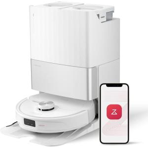 imageroborock Qrevo Edge Robot Vacuum and Mop 18500Pa Suction ZeroTangling AdaptiLift Chassis Al Obstacle Recognition Hot Water Mop Washing ampamp Dock Self Cleaning Corner to Edge Deep CleaningQrevoMasterWhite