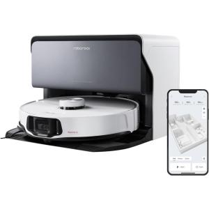 imageroborock S8 Max Ultra Robot Vacuum and Mop AllinOne Dock PreciSense LiDAR Navigation Smart Dirt Detection SelfEmptying 8000Pa Suction for Various Floors 20mm Auto Lifting for Carpet BlackS8 MaxV Ultra with Refill and Drainage