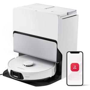 imageroborock S8 Max Ultra Robot Vacuum and Mop Auto Mop WashingampampDrying Dirt Detection SelfEmptying 8000Pa Suction 20mm Mop Lifting Black RenewedWhite