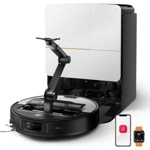 imageroborock Saros Z70 Robot Vacuum and Mop OmniGrip Arm AIPowered 22000Pa Suction 314 Ultra Slim FlexiArm Riser Technology AdaptiLift Chassis Obstacle Avoidance Auto Mop Washing ampamp DryingSaros Z70 Silver