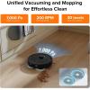 imageroborock Qrevo Plus Robot Vacuum and Mop with FlexiArm Design Edge Mopping Auto Mop Washing ampamp Drying Reactive Tech Obstacle Avoidance 7000 Pa Suction Black Renewed