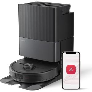 imageroborock Qrevo Master Robot Vacuum and Mop Combo 10000Pa Suction FlexiArm Design Side Brush ampamp Mop Auto Mop Washing ampamp Drying SelfEmptyingampampRefilling White RenewedQrevoMasterBlack