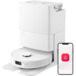 imageroborock Qrevo Plus Robot Vacuum and Mop with FlexiArm Design Edge Mopping SelfEmptying Auto Mop Washing ampamp Drying 7000 Pa Suction White Renewed