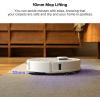 imageroborock Qrevo S5V Robot Vacuum and Mop FlexiArm Edge Mopping 12000Pa Suction Dual ZeroTangle System Smart Obstacle Avoidance 10mm Mop Lifting Auto Mop Washing amp Warm Air Drying WhiteQrevo Pro White