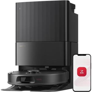 imageroborock Qrevo S5V Robot Vacuum and Mop FlexiArm Edge Mopping 12000Pa Suction Dual ZeroTangle System Smart Obstacle Avoidance 10mm Mop Lifting Auto Mop Washing amp Warm Air Drying WhiteQrevo S5V