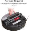 imageroborock Rubber Main Brush Cover Replacement for Saros 20 Sonic Qrevo Edge 2 Robot Vacuum Cleaners Dark Gray