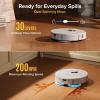imageroborock Qrevo S Pro Robot Vacuum and Mop 18500Pa Suction Multifunctional Dock with 167 Mop SelfCleaning Smart Obstacle Avoidance AntiTangle Brush Liftable Spinning Mop BlackWhite