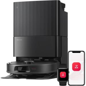 imageroborock Qrevo S Pro Robot Vacuum and Mop 18500Pa Suction Multifunctional Dock with 167 Mop SelfCleaning Smart Obstacle Avoidance AntiTangle Brush Liftable Spinning Mop BlackBlack