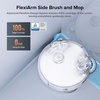 image:imageRoborock Qrevo Edge S5A Robot Vacuum and Mop 18500Pa ZeroTangling FlexiArm Side Brush Hot Water Mop Washing amp SelfCleaning Warm Air Drying SelfEmptying Black RenewedWhite