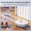 image:imageRoborock Qrevo Edge S5A Robot Vacuum and Mop 18500Pa ZeroTangling FlexiArm Side Brush Hot Water Mop Washing amp SelfCleaning Warm Air Drying SelfEmptying Black RenewedWhite