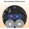 image:imageroborock Rubber Main Brush Cover Replacement Qrevo 2 Pro Robot Vacuum Cleaner Roller Brush Cover Accessories Parts Dark Gray