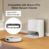 image:imageroborock Rubber Main Brush Cover Replacement Qrevo 2 Pro Robot Vacuum Cleaner Roller Brush Cover Accessories Parts Dark Gray