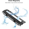 image:imageroborock Rubber Main Brush Cover Replacement Qrevo 2 Pro Robot Vacuum Cleaner Roller Brush Cover Accessories Parts Dark Gray